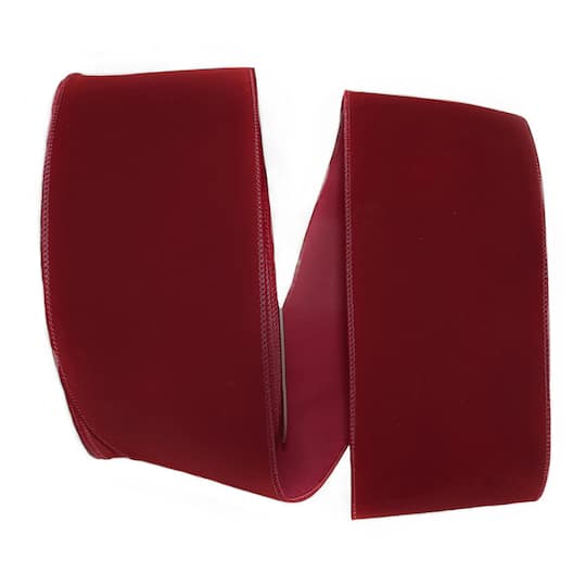 Reliant 4" x 50yd. Wired Velvet Ribbon